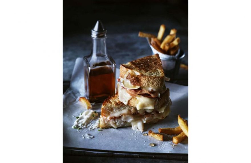 Lobster grilled cheese sandwich